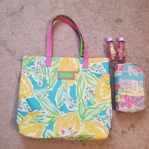 Tote and travel set.